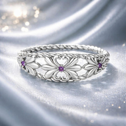 Anillo de plata de ley 925 oxidada con circonita cúbica de 1,3 mm engastada en pavé, talla 6.0, para mujer