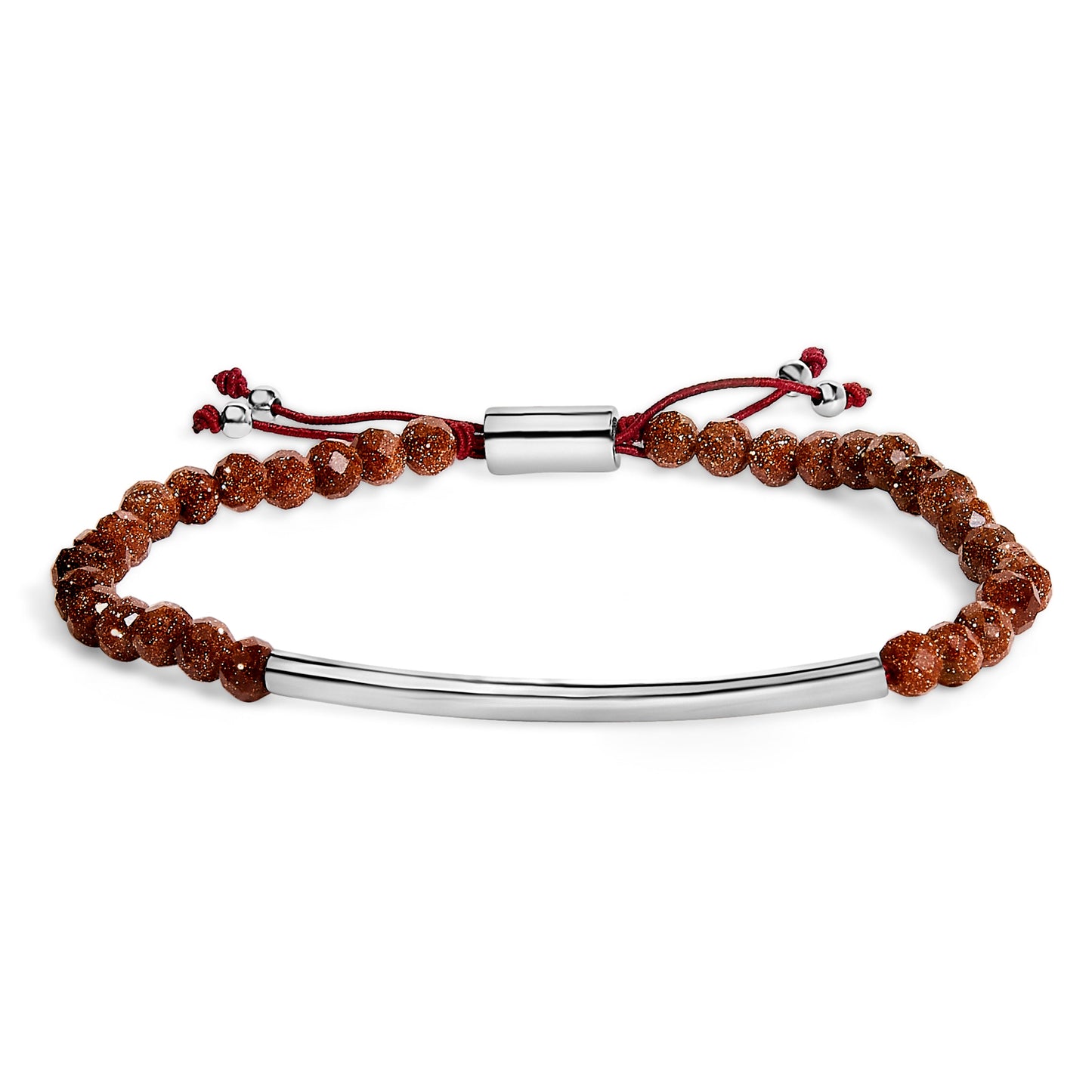 Pulsera Bolo de Plata Esterlina con Bolitas de Arena
