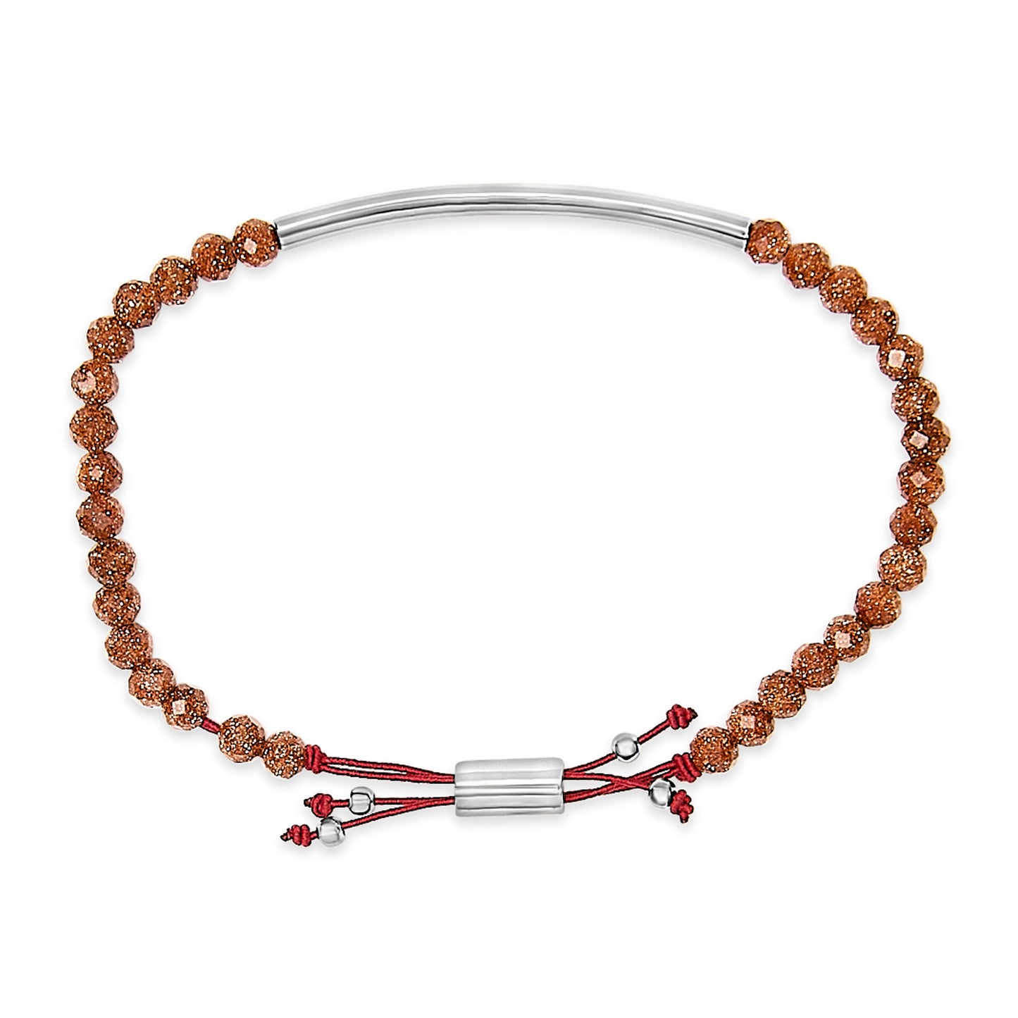Pulsera Bolo de Plata Esterlina con Bolitas de Arena