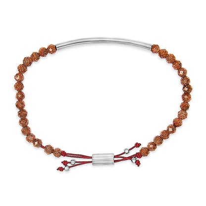 Pulsera Bolo de Plata Esterlina con Bolitas de Arena