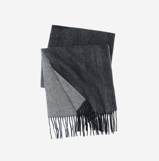 YM08-03 Solid Grey Wool Scarf