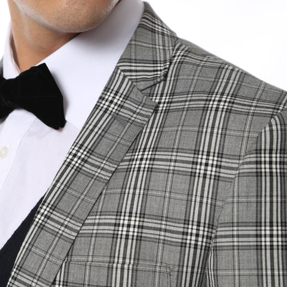 The Zeus Plaid Slim Fit Mens Blazer