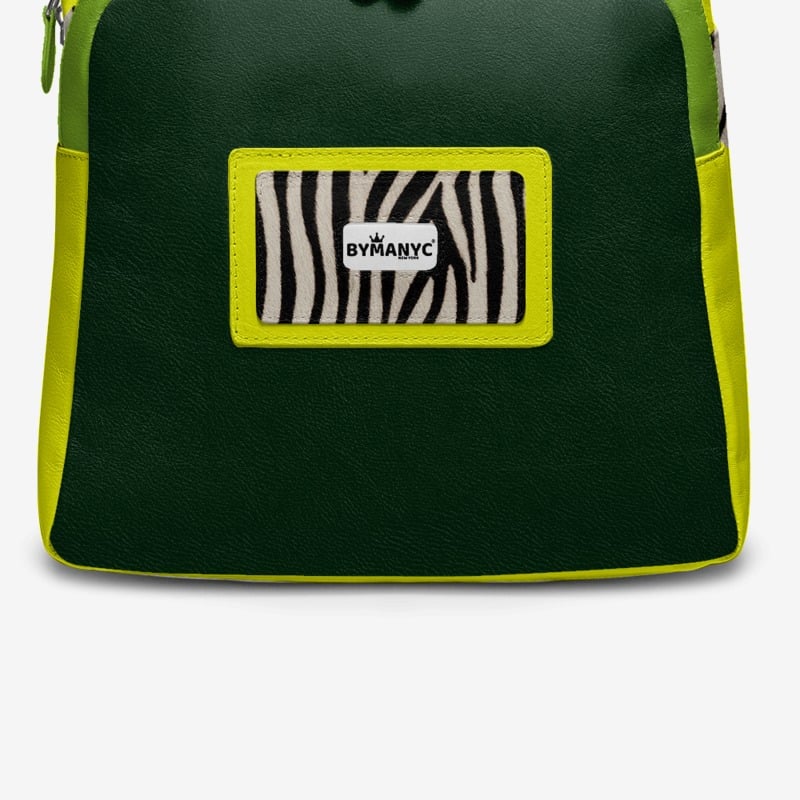 Mochila Cebra Jungle de BYMANYC ® New York – Lujo Vegano Hecho a Mano