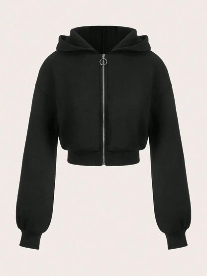 Sudadera con capucha corta con cremallera | Brooklyn - BYMANYC ® New York