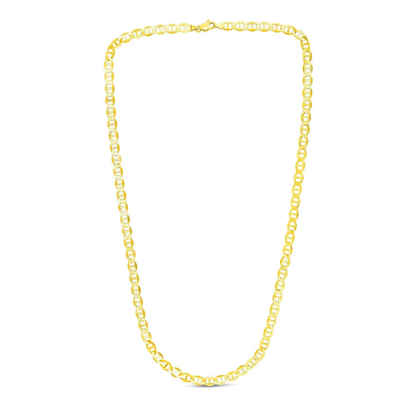 Cadena de eslabones tipo "Mariner" de oro amarillo de 10k y 5.5mm