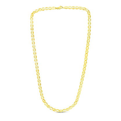 Cadena de eslabones tipo "Mariner" de oro amarillo de 10k y 5.5mm