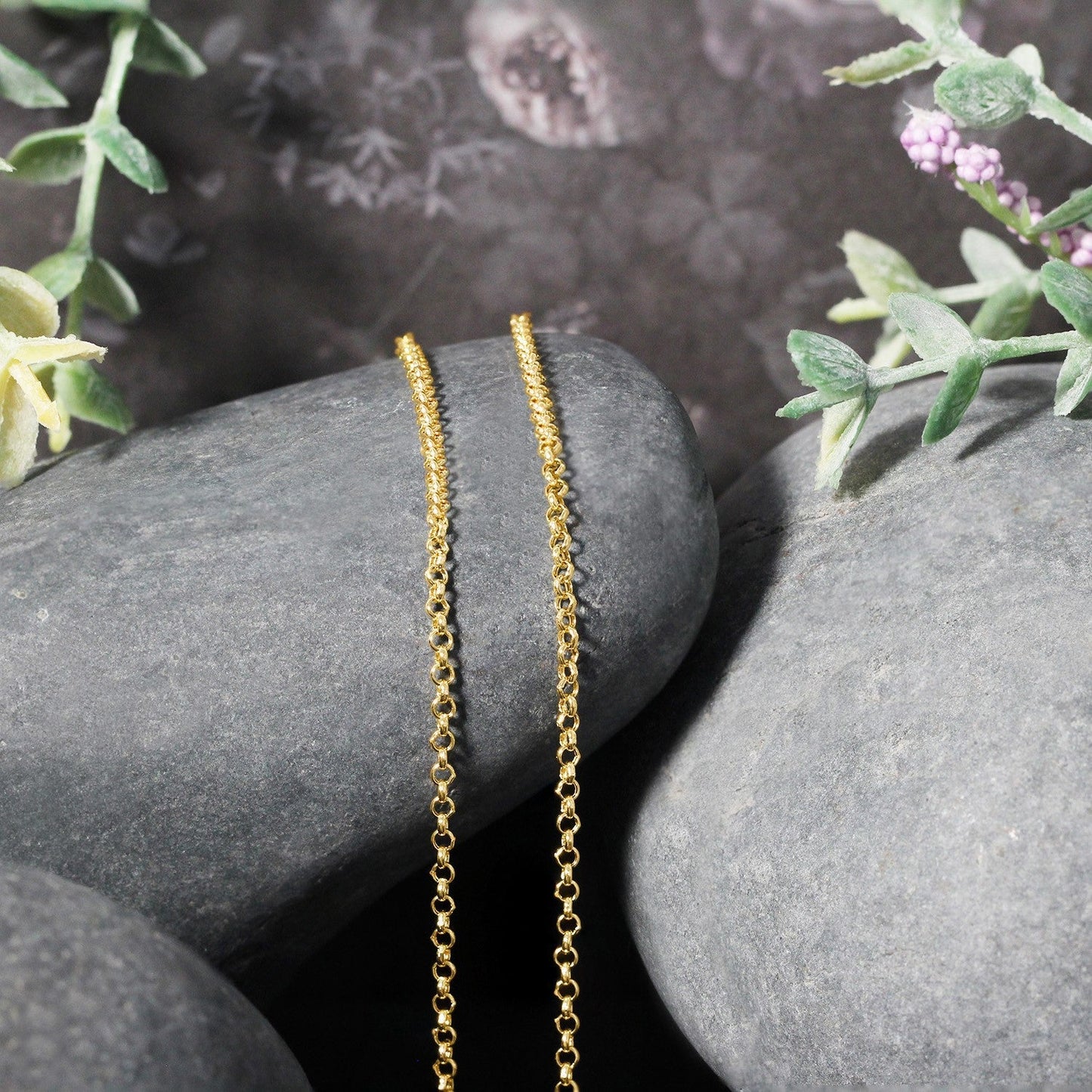 Cadena Rolo de Oro Amarillo 14k 1.9mm