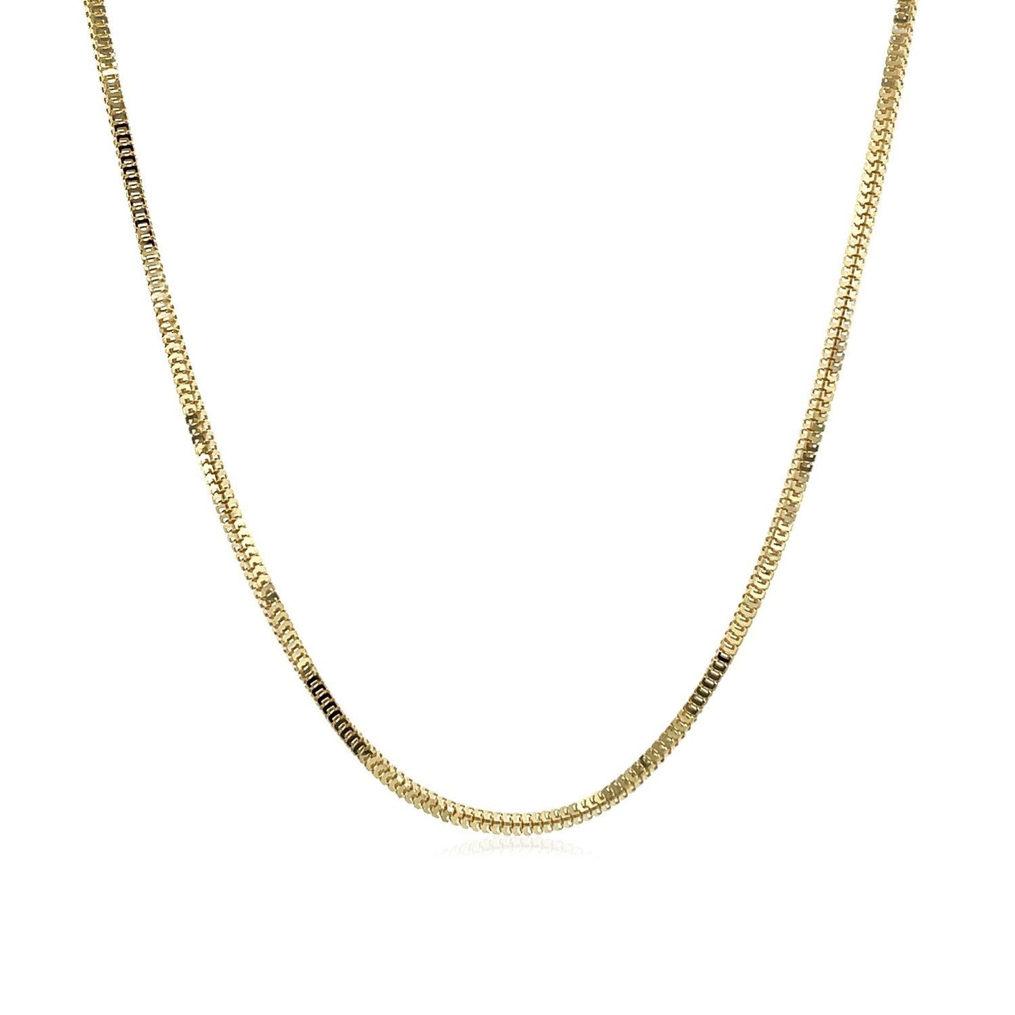 Cadena Milano de oro amarillo de 14k y 1,1 mm