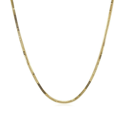 Cadena Milano de oro amarillo de 14k y 1,1 mm