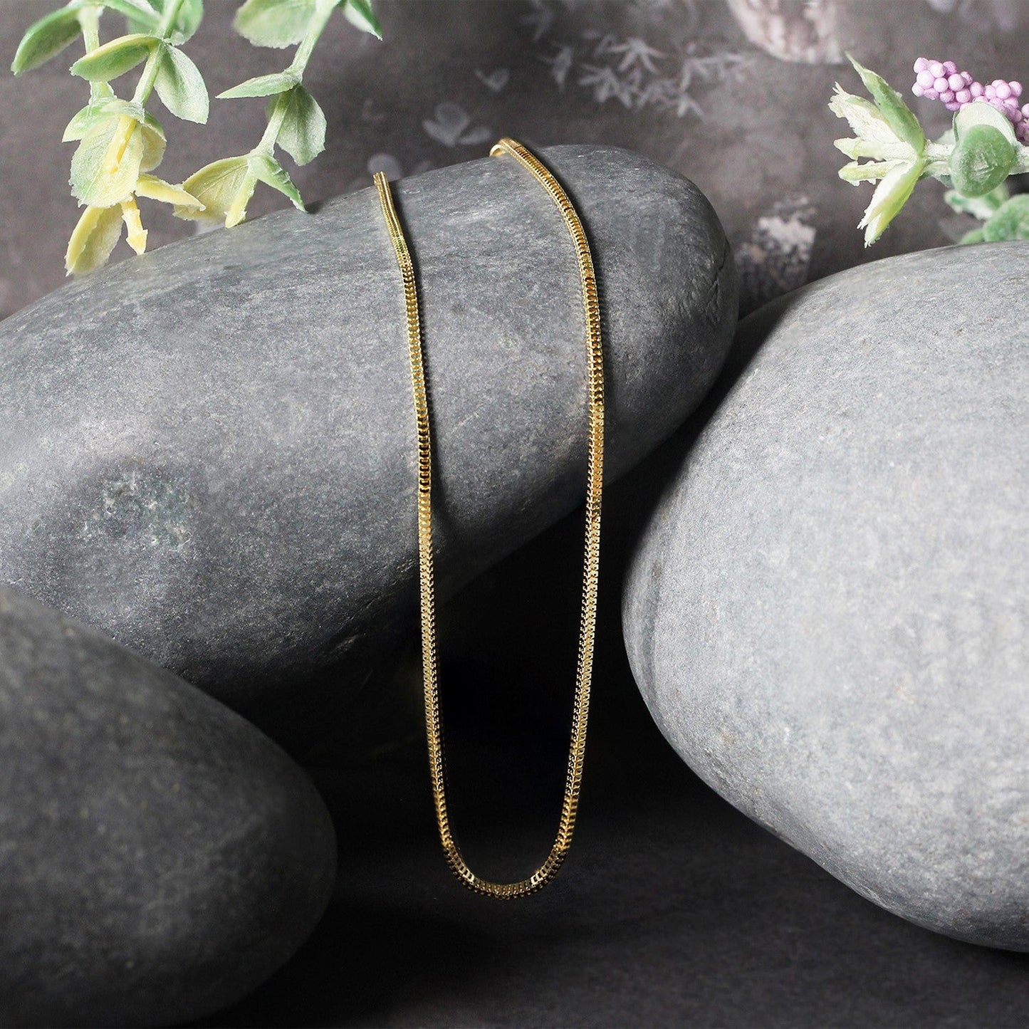 Cadena Milano de oro amarillo de 14k y 1,1 mm