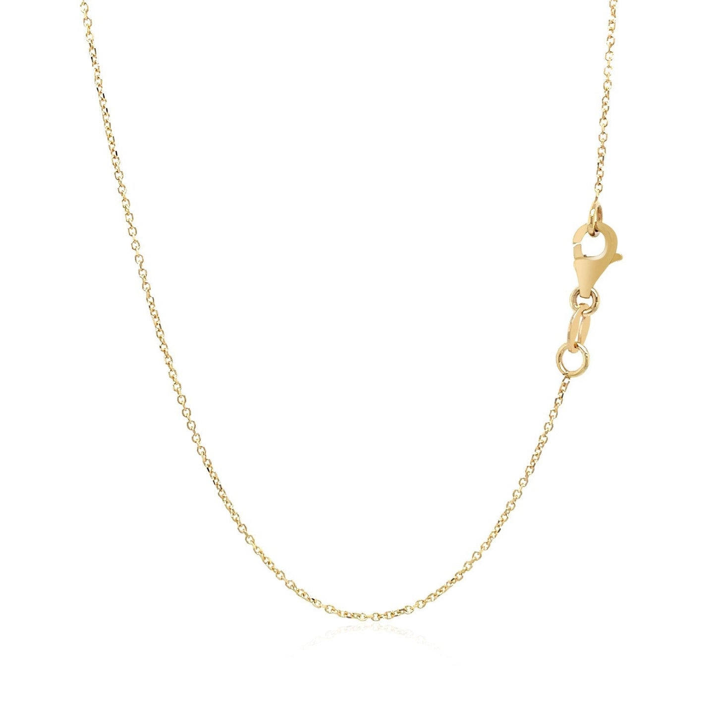 Collar de oro amarillo de 14k con pequeños rectángulos entrelazados