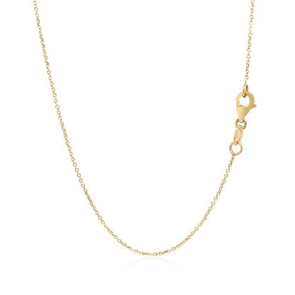 Collar de oro amarillo de 14k con pequeños rectángulos entrelazados
