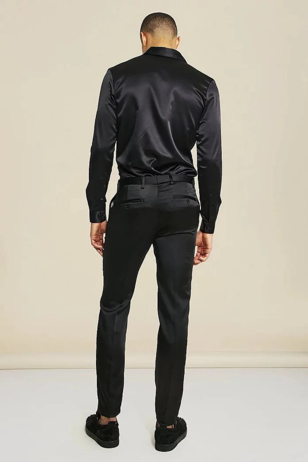 ULTRA SLIM STRETCH SATIN PANT - My Men's Shop