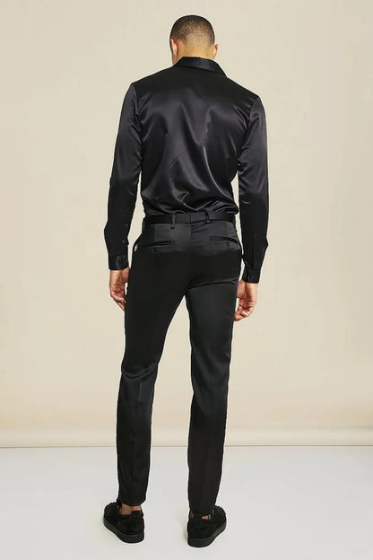 ULTRA SLIM STRETCH SATIN PANT - My Men's Shop