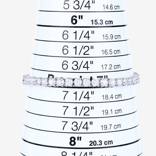 Pulsera de oro blanco de 14 quilates con diamante cultivado en laboratorio de 10,00 quilates