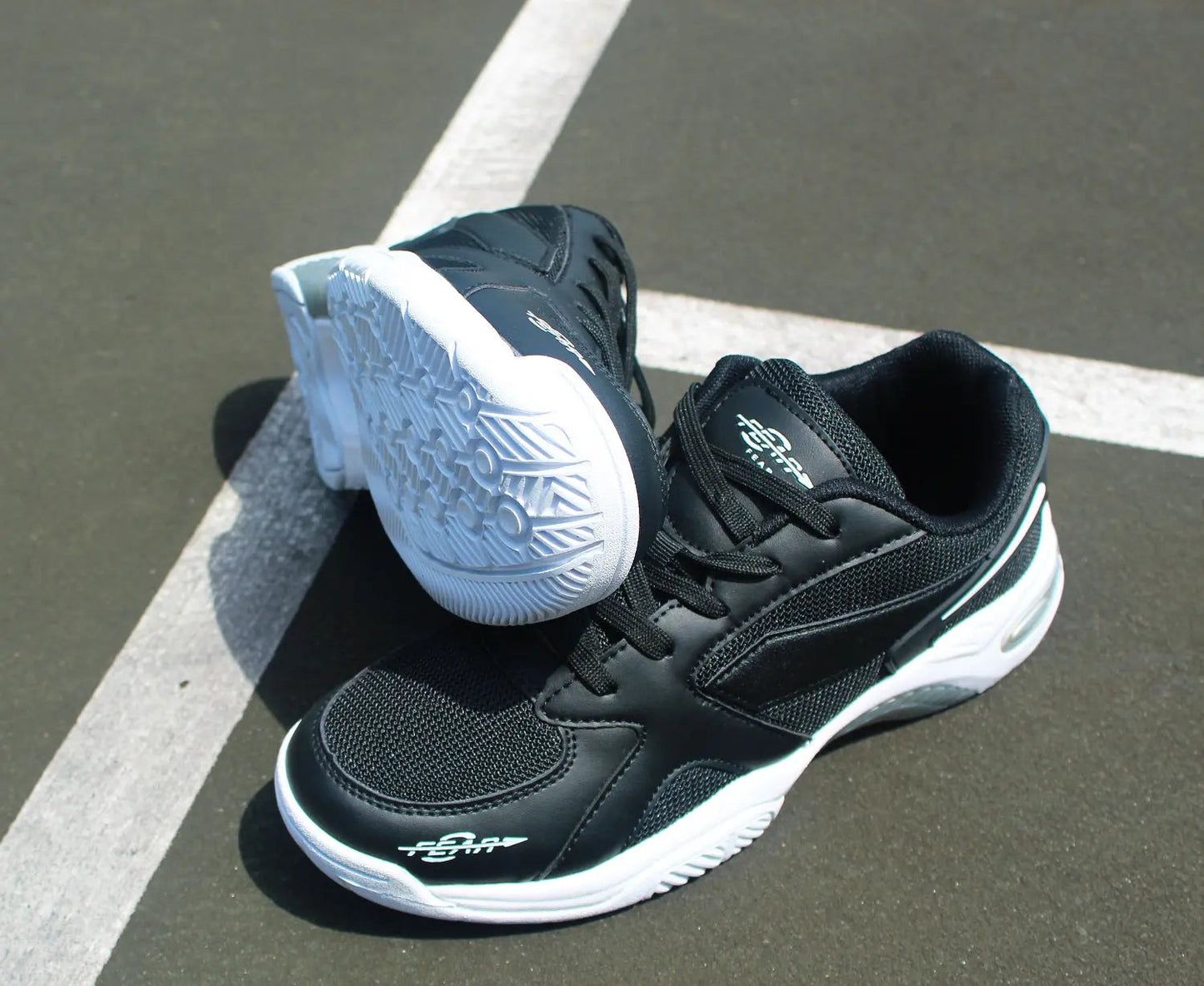Men's High Arch Firm Support All-In-One Black Walking Shoes, Comfort & Performance Style - My Men's Shop