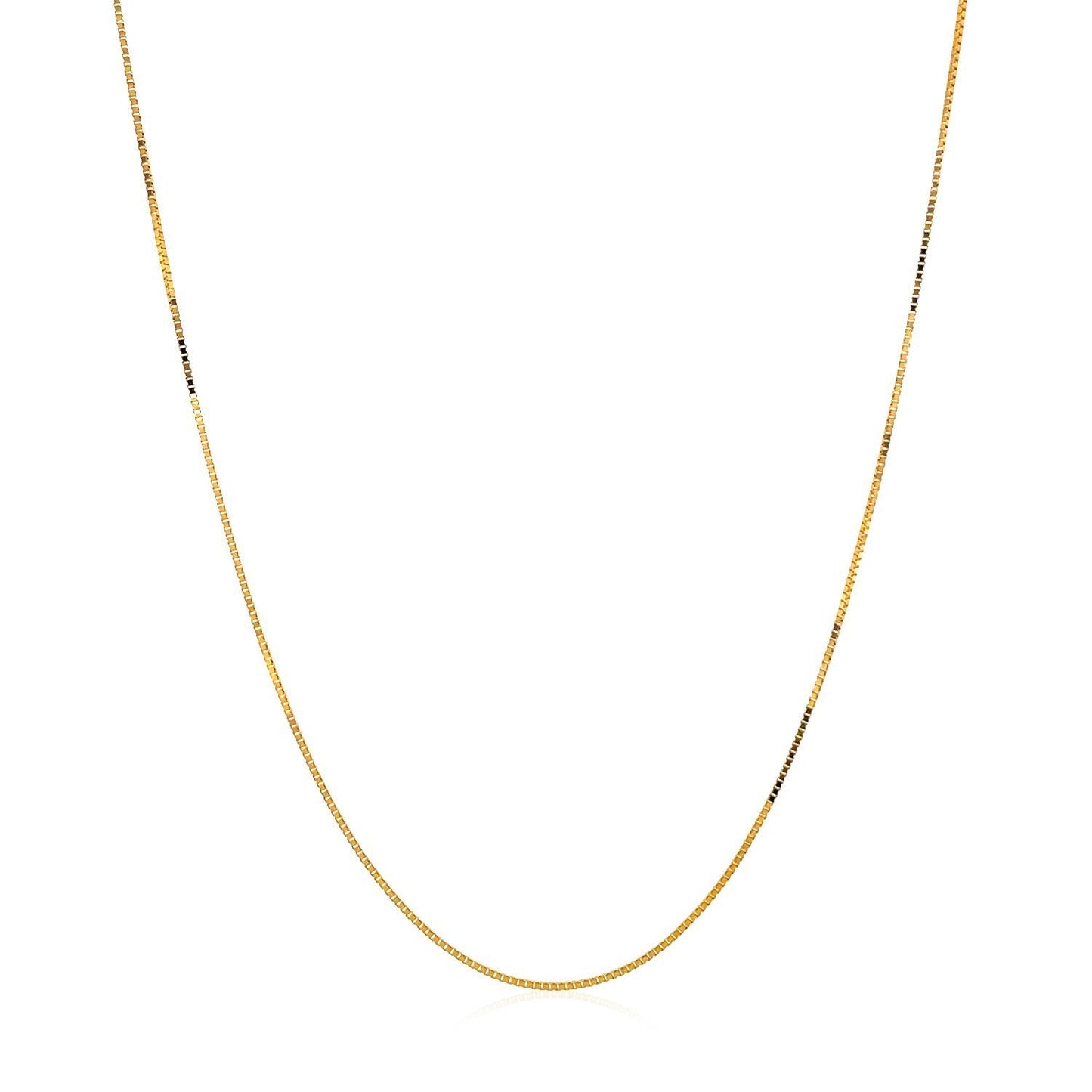 Cadena Clásica de Oro Amarillo de 14k, 0.45mm