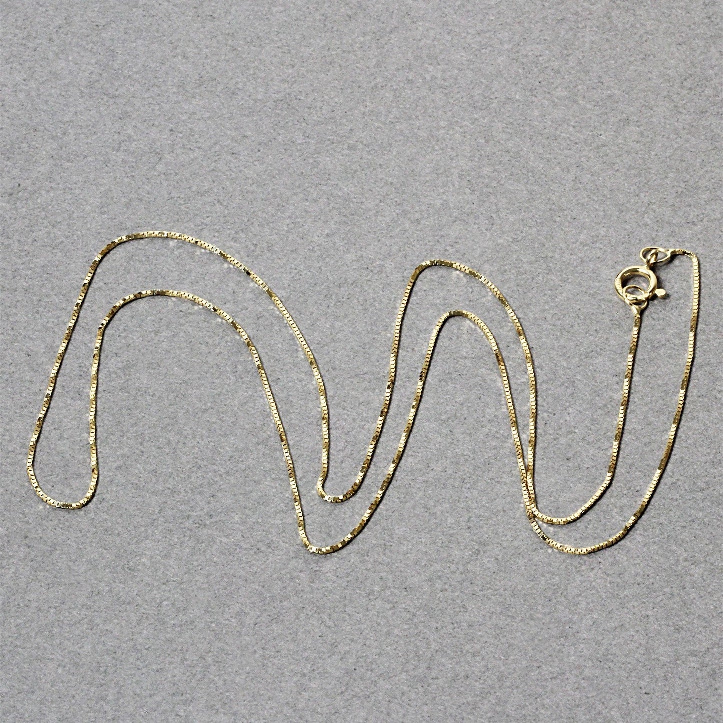 Cadena Clásica de Oro Amarillo de 14k, 0.45mm