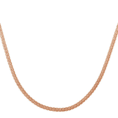 Cadena Ice Barrel de Oro Rosa de 14k (3.10 mm)