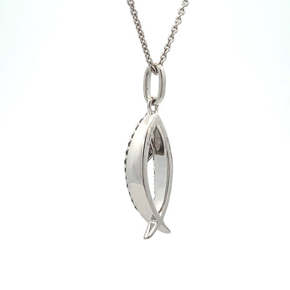 Colgante Cruz Religiosa de .17ct Plata de Ley Oro de 10KT