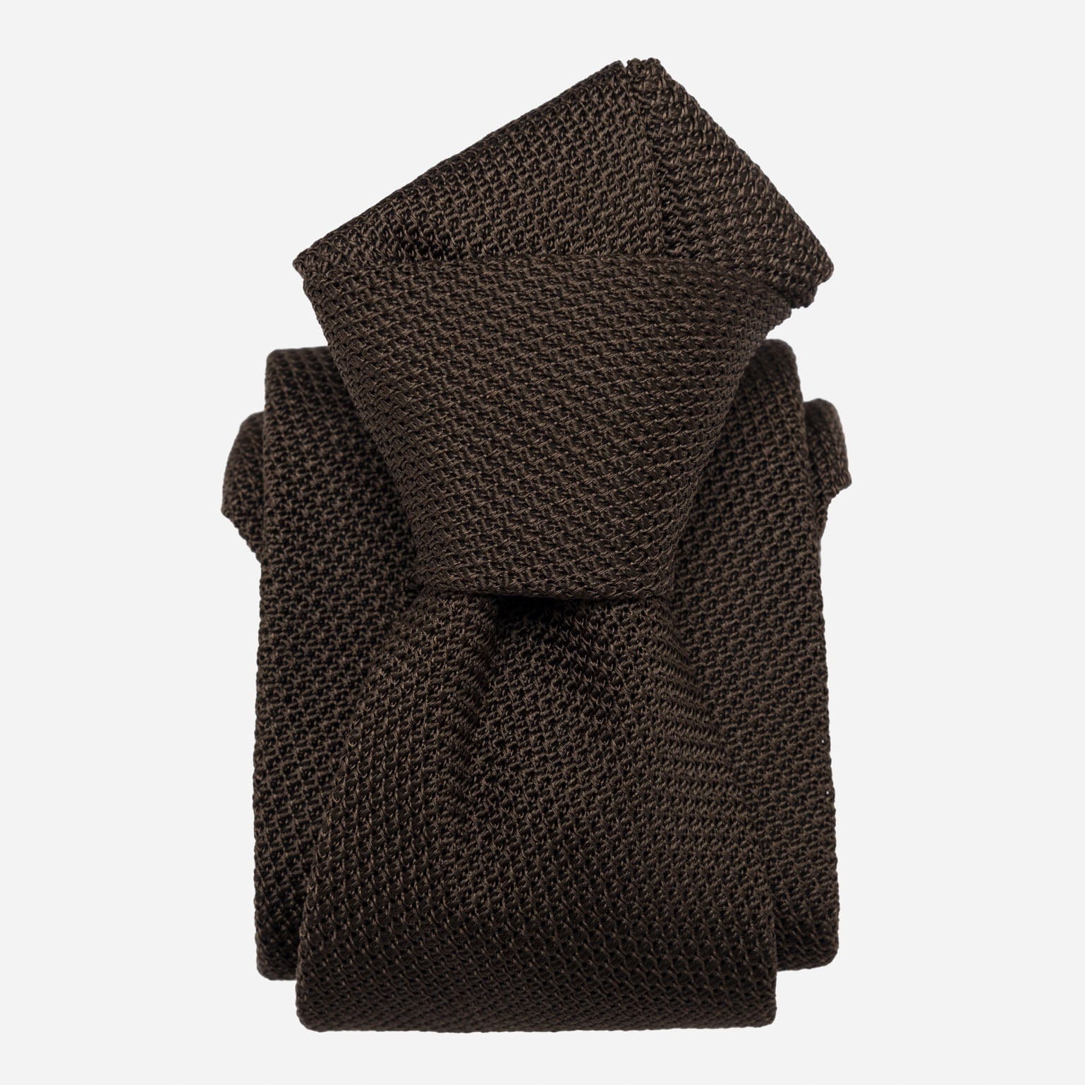 Mocha - Brown Silk Grenadine Tie - My Men's Shop