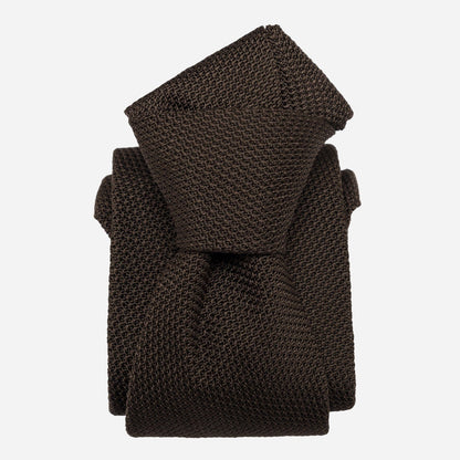 Mocha - Brown Silk Grenadine Tie - My Men's Shop