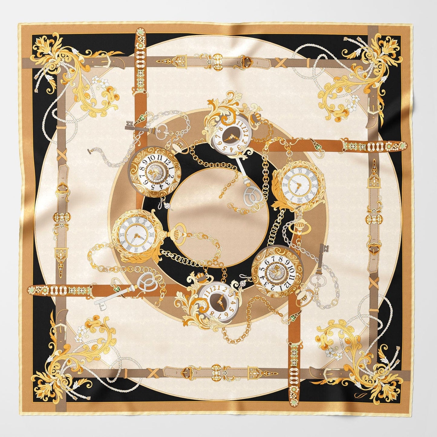 Moment in Time - Silk Foulard - Gold - My Men's Shop
