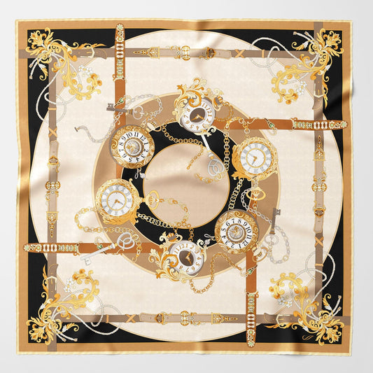 Moment in Time - Silk Foulard - Gold - My Men's Shop