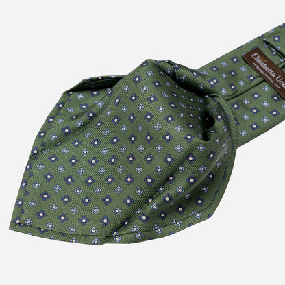 Siracusa - Printed Silk Tie - Green - My Men's Shop