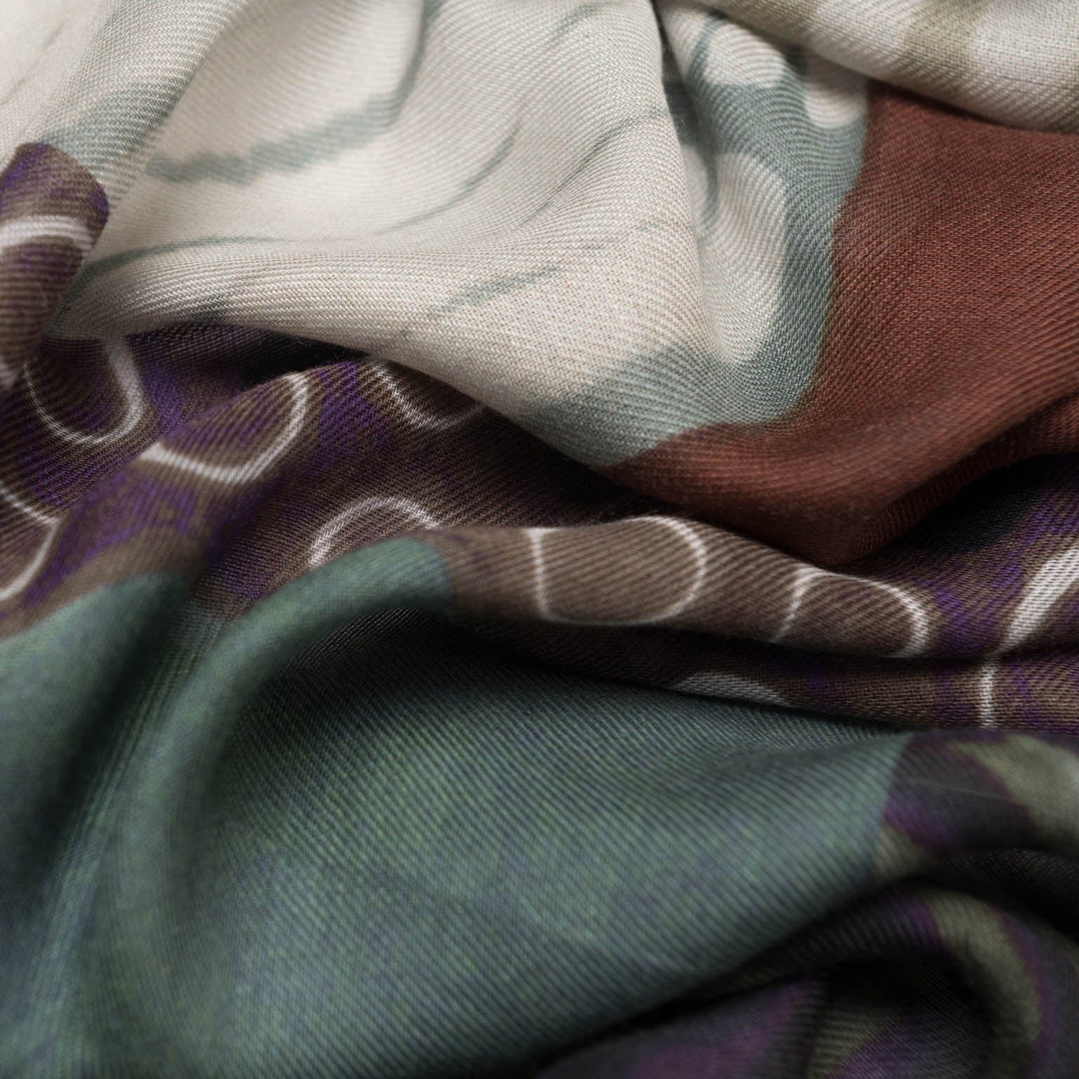 Atri - Long Silk Scarf- Blue - My Men's Shop