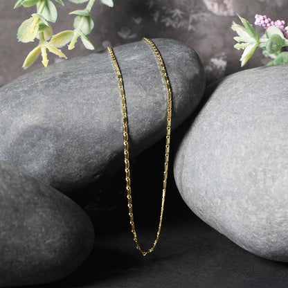 Cadena con colgante Lumina de oro amarillo de 14k y 1,0 mm