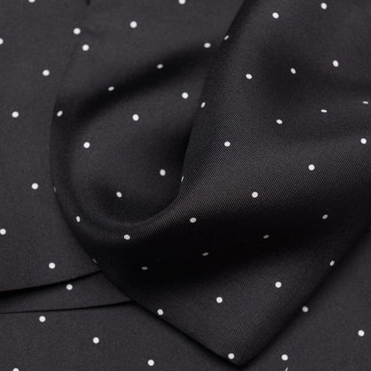 Savona - Slim Silk Scarf - Black - My Men's Shop