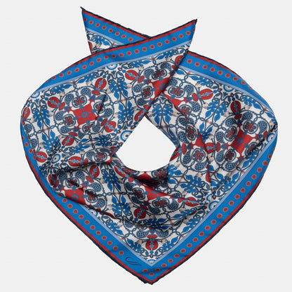 Barbaresco - Silk Neckerchief - Blue and Red - My Men's Shop
