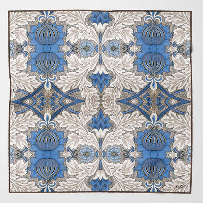 St. James - Silk Neckerchief - Blue and Tan - My Men's Shop