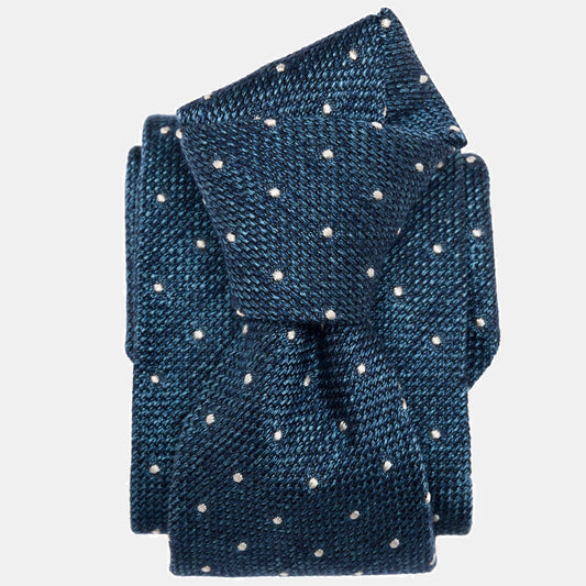 Mattei - Silk Grenadine Tie - Blue - My Men's Shop