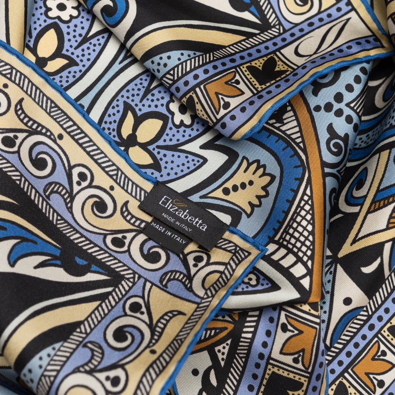 Capri - Silk Neckerchief - Azure - My Men's Shop
