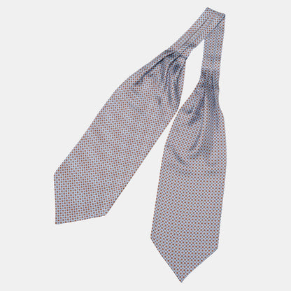 Navona - Silk Ascot Cravat Tie - Azure - My Men's Shop