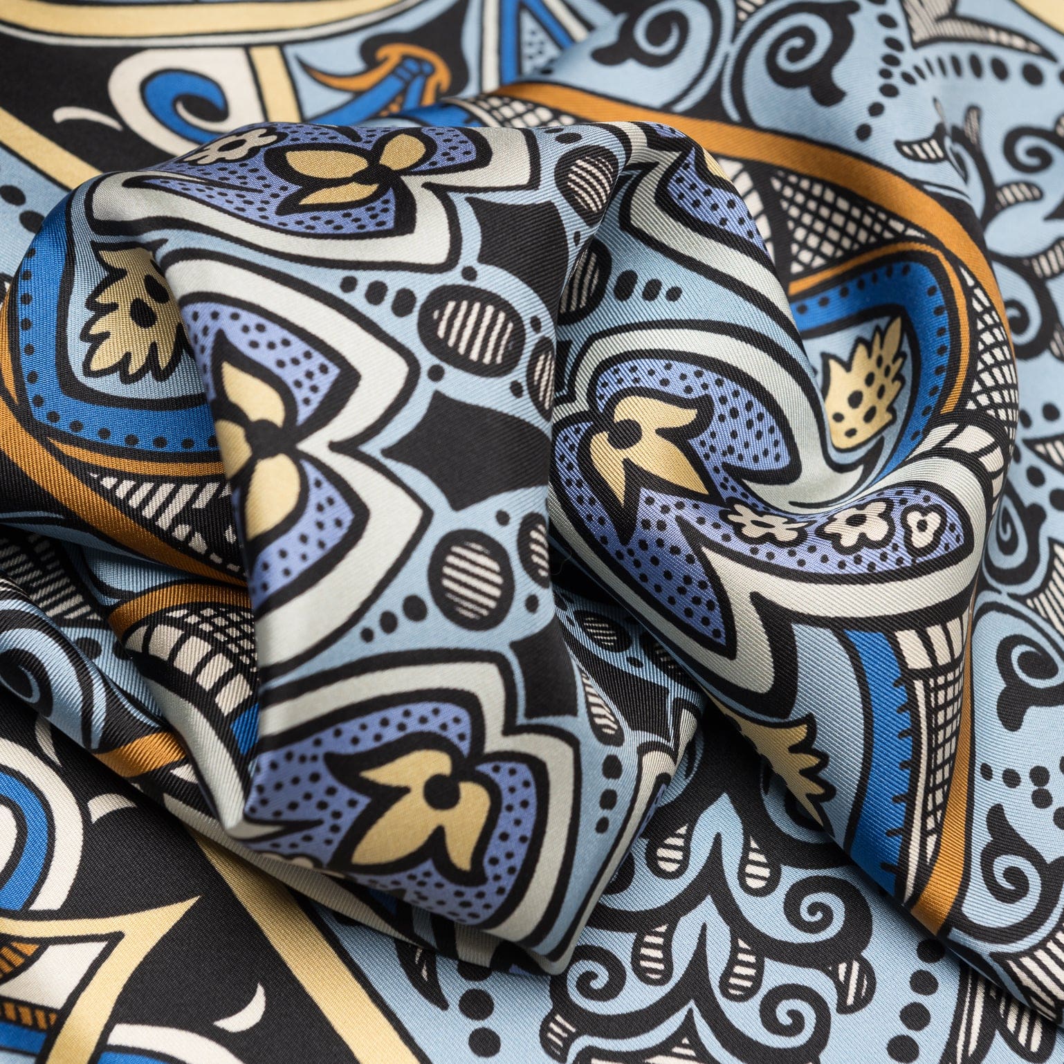 Capri - Silk Neckerchief - Azure - My Men's Shop