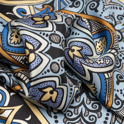 Capri - Silk Neckerchief - Azure - My Men's Shop