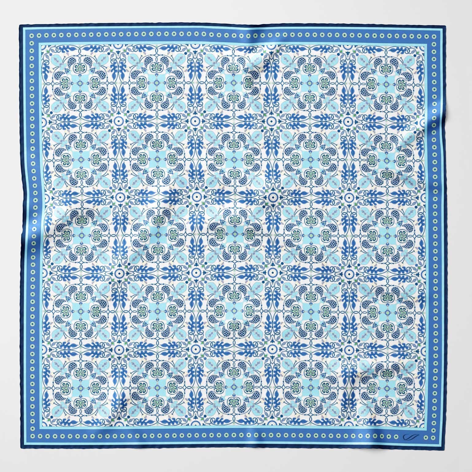 Barbaresco - Silk Neckerchief - Blue - My Men's Shop