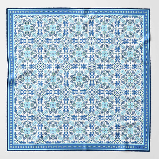 Barbaresco - Silk Neckerchief - Blue - My Men's Shop