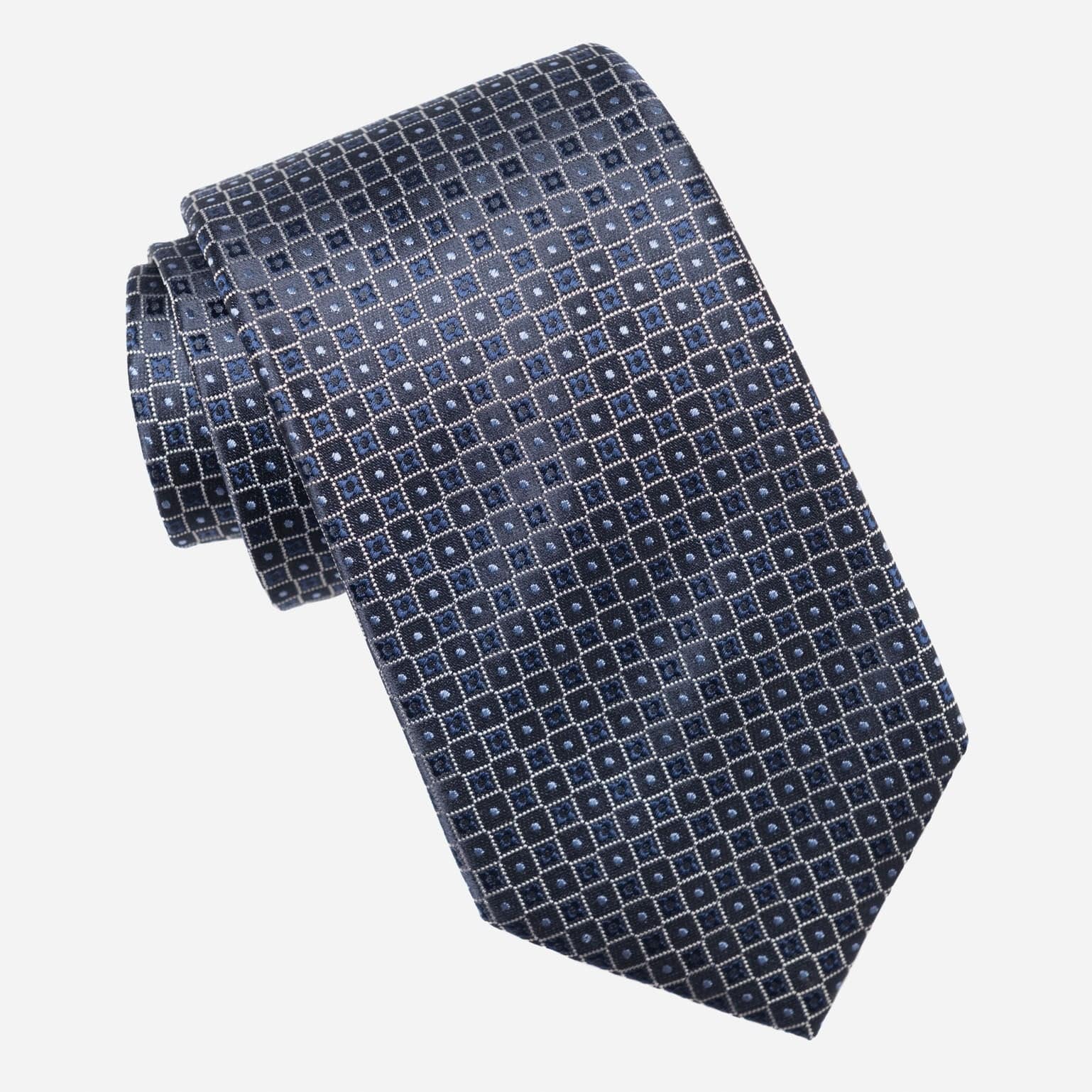 Ravenna - Silk Jacquard Tie - Blue - My Men's Shop