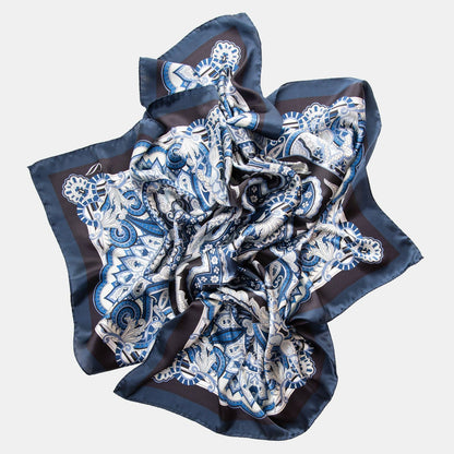 Malta - Silk Foulard - Royal Blue