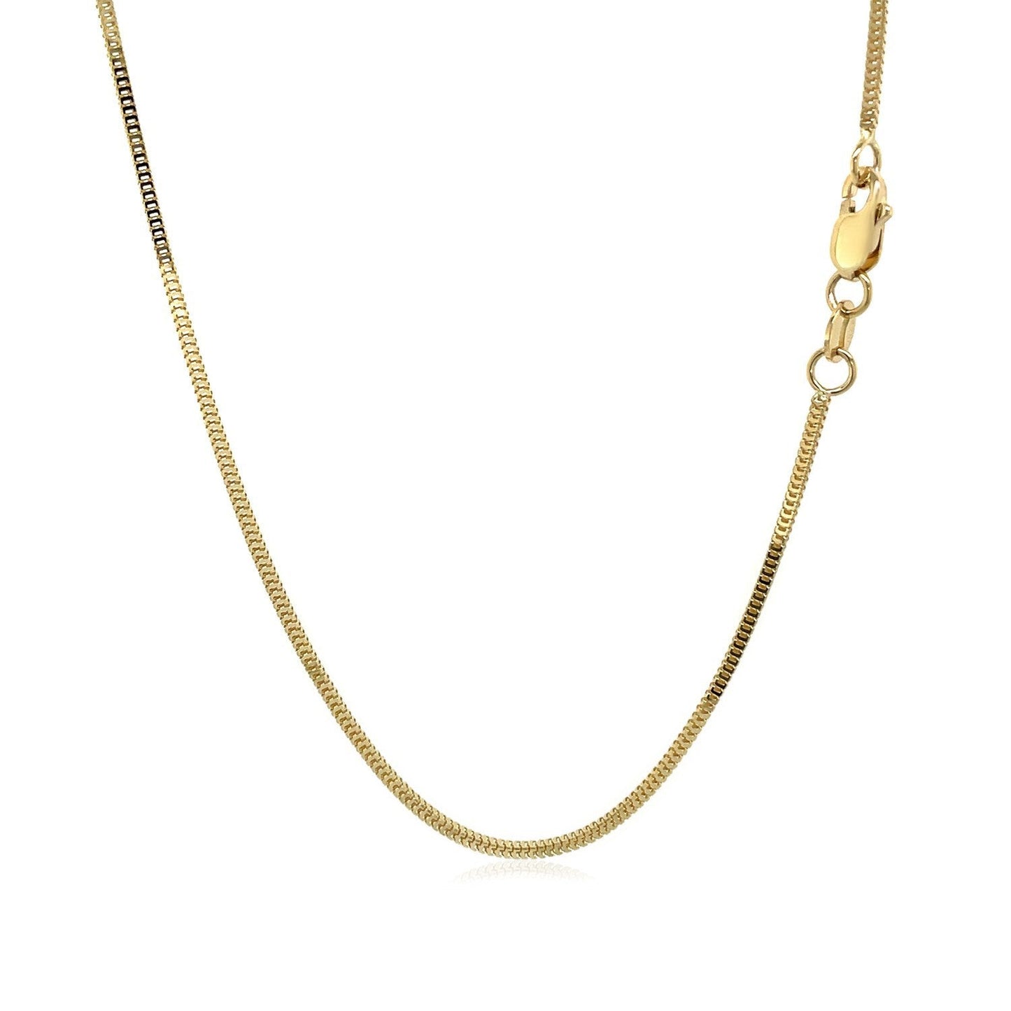 Cadena Milano de oro amarillo de 14k y 1,1 mm