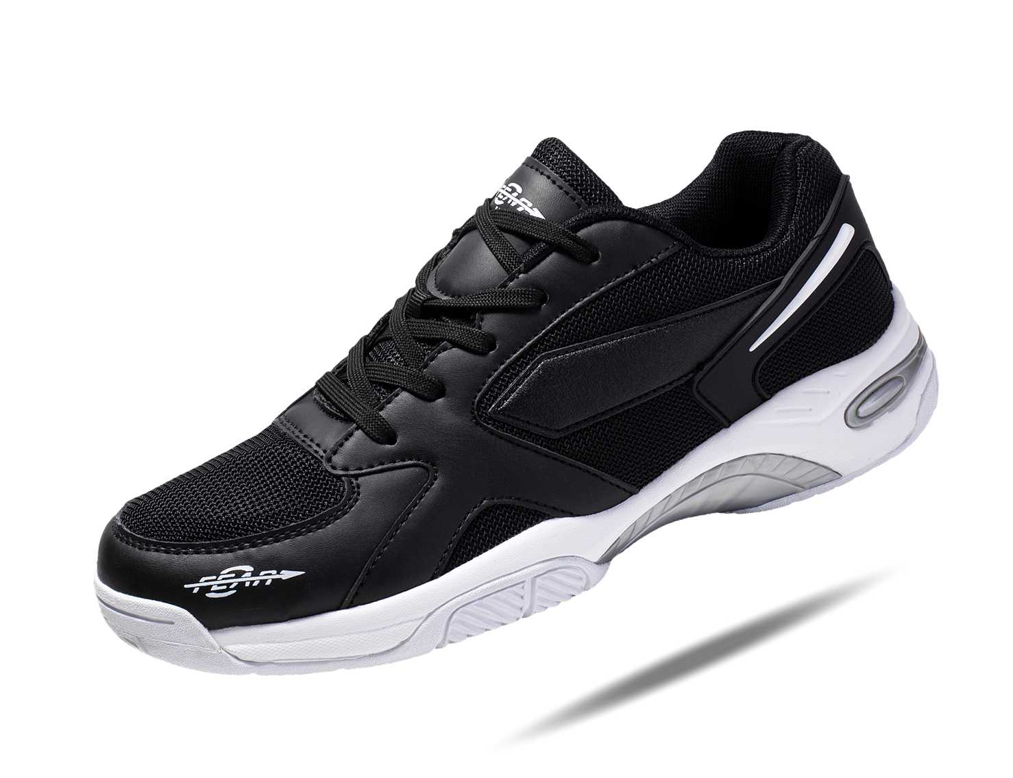 Men's High Arch Firm Support All-In-One Black Walking Shoes, Comfort & Performance Style - My Men's Shop