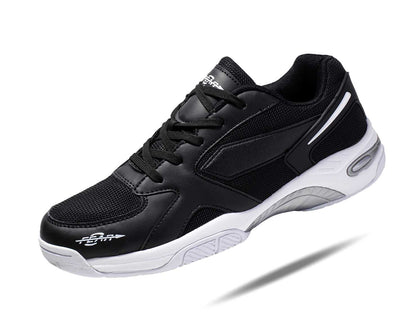 Men's High Arch Firm Support All-In-One Black Walking Shoes, Comfort & Performance Style - My Men's Shop