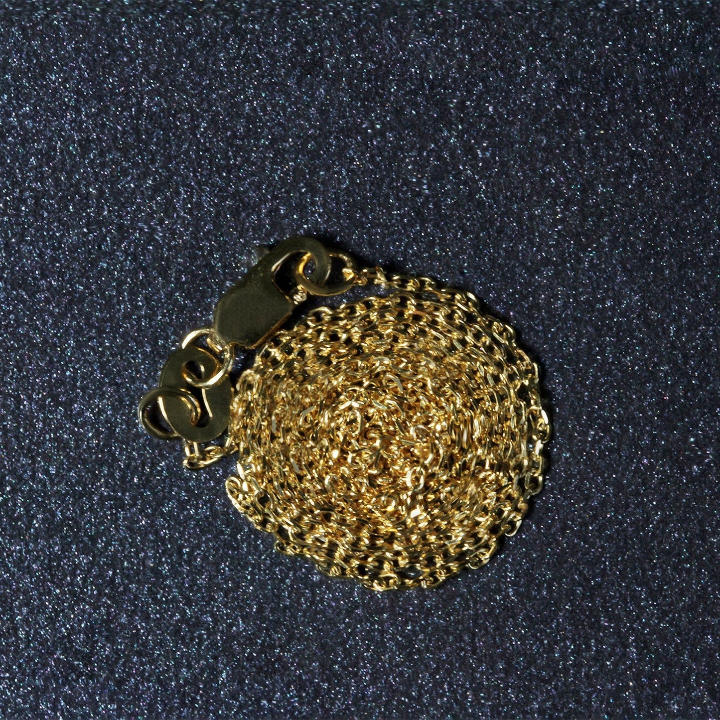 Cadena de eslabones tipo cable con corte de diamante de oro amarillo de 14k y 0.8mm