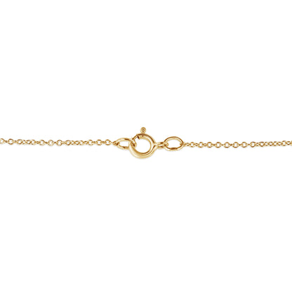 Collar con colgante de cruz de filigrana con diamantes de color champán de 1/4 Cttw (color K-L, claridad I1-I2) de plata de ley .925 con baño de oro amarillo de 10K - 18"