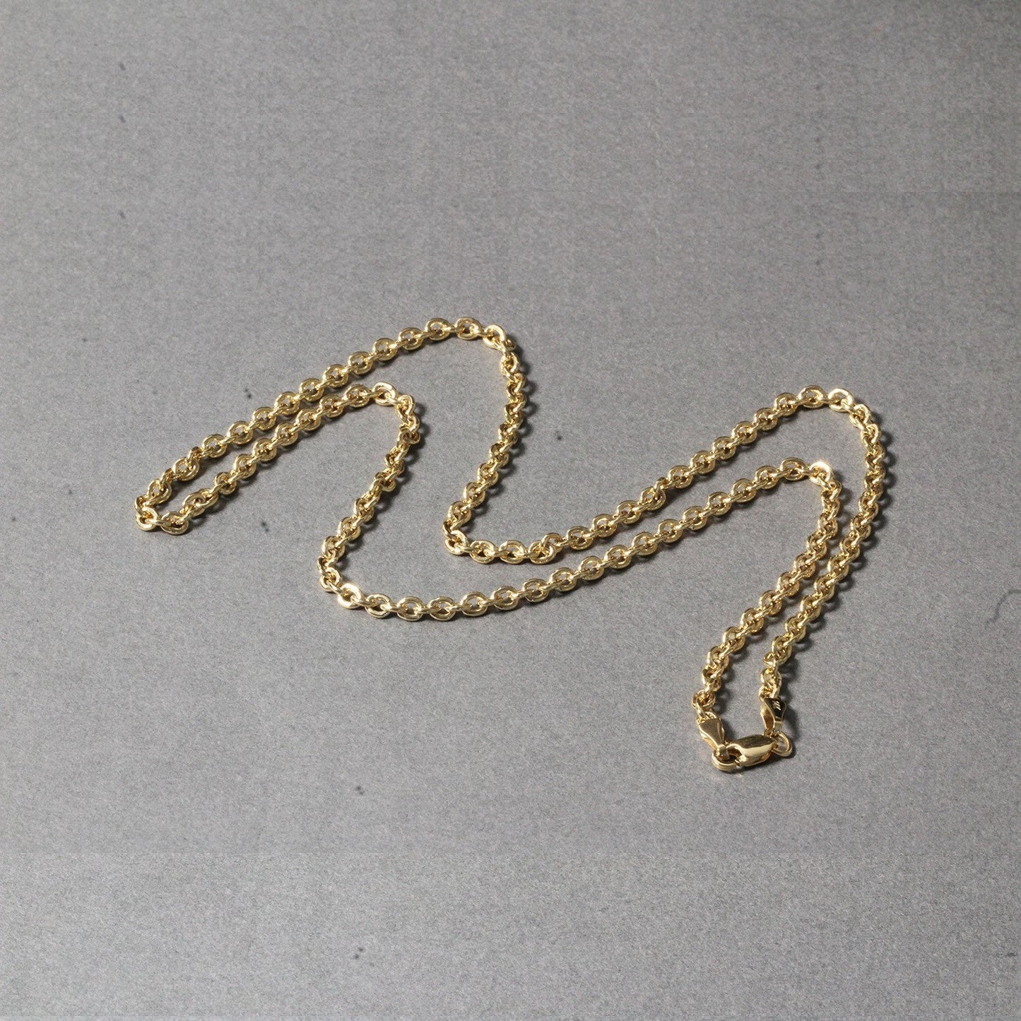 Cadena de eslabones tipo cable Forsantina Lite de oro amarillo de 14k y 3,0 mm