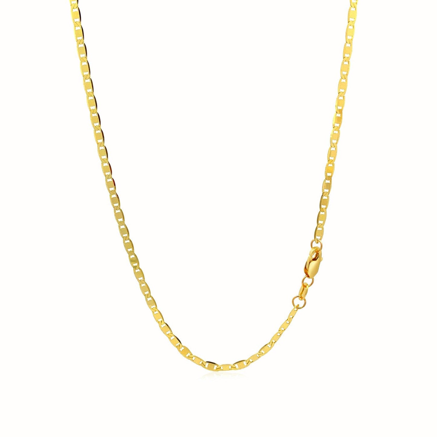 Cadena de eslabones Mariner de oro amarillo de 10k y 2.3mm